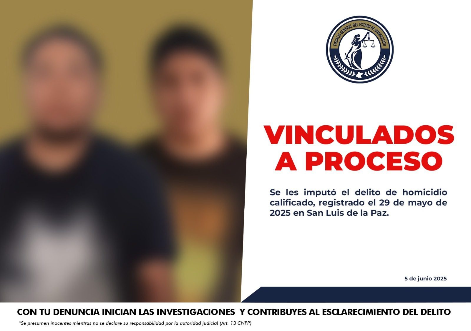 Detienen a dos presuntos responsables de homicidio en San Luis de la ...